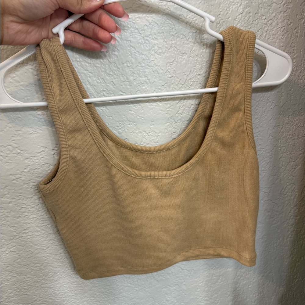 White Ribbed Tank Top - Picture 5 of 7